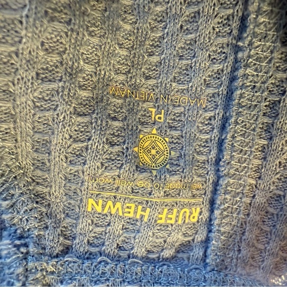 Ruff Hewn | Periwinkle Thermal Knit Top | Sz PL - Picture 5 of 7